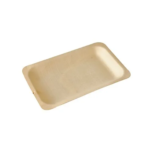 PURE PIATTI IN LEGNO RETT.19,5 CM X 14 CM 50 PZ FINGERFOOD Offerta Limitata