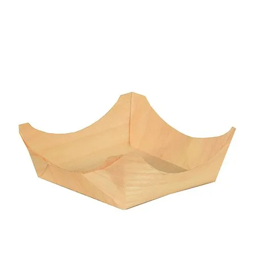 Subito Disponibile PURE COPPETTE IN LEGNO RETT. 3 CM X 8 CM X 8 CM 50 PZ FINGERFOOD