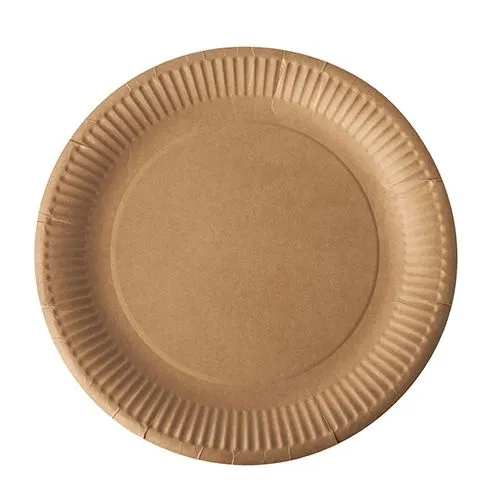PURE PIATTI DI CARTA DI PURA CELLULOSA ROTONDO D.23 CM MARRONE 20 PZ Pagamento Sicuro