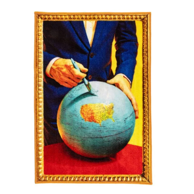 Solo Oggi TOILETPAPER HOME GLOBE TAPPETO BAGNO 60X90 CM