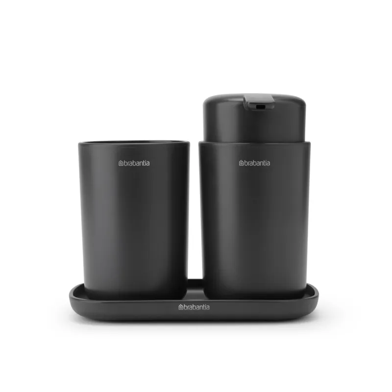 Prezzo Basso RENEW SET 3 ACCESSORI DA BAGNO DARK GREY