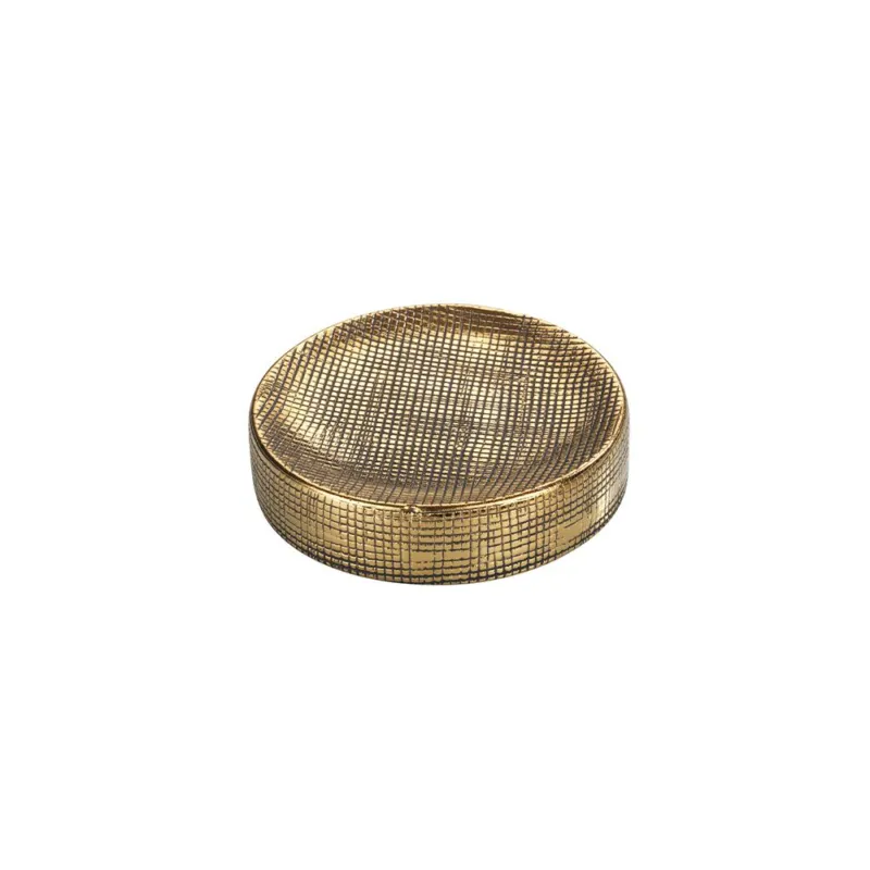 Promozione RIVARA PORTA SAPONE CERAMICA DORATO