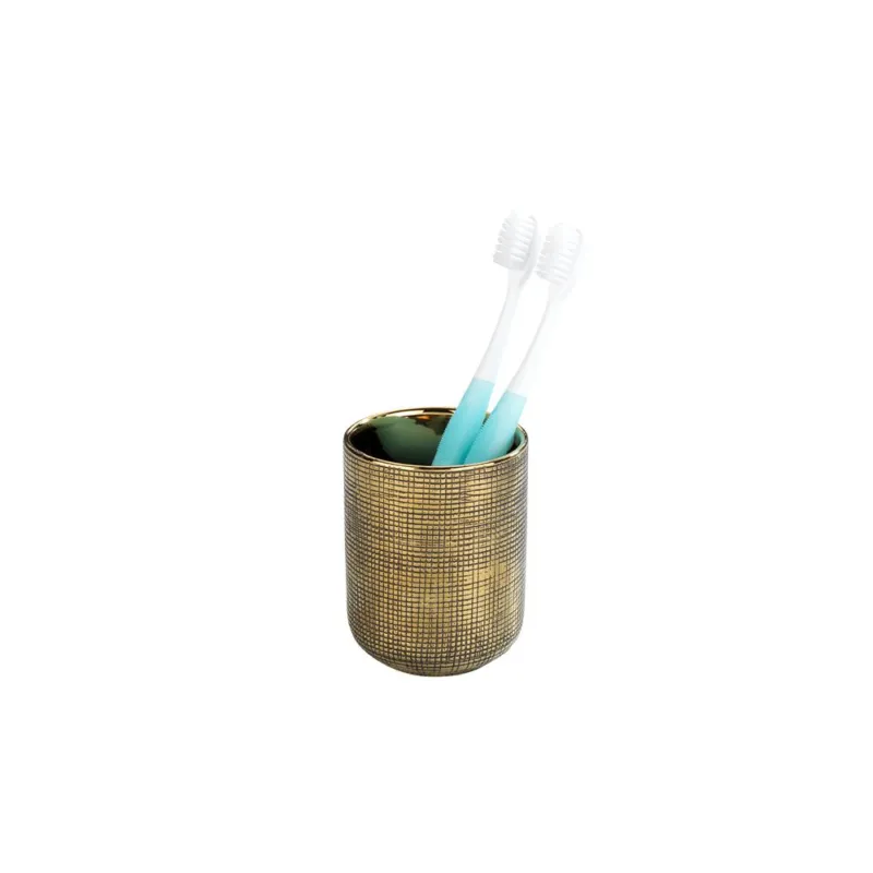 Prezzo Ridotto RIVARA BICCHIERE IN CERAMICA DORATO