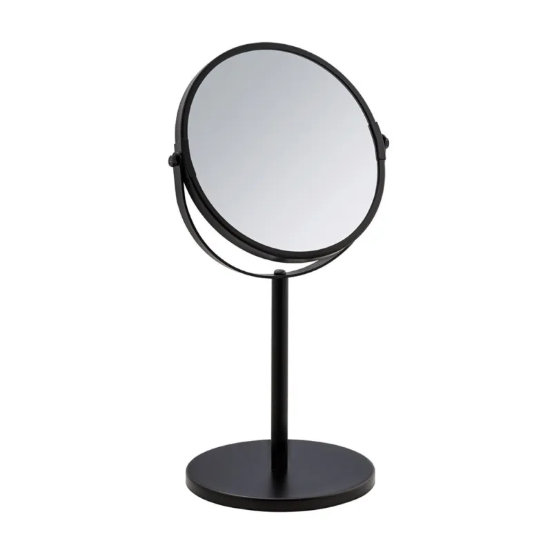 Ultima Occasione ASSISI SPECCHIO COSMETICO DA APPOGGIO 17 CM NERO
