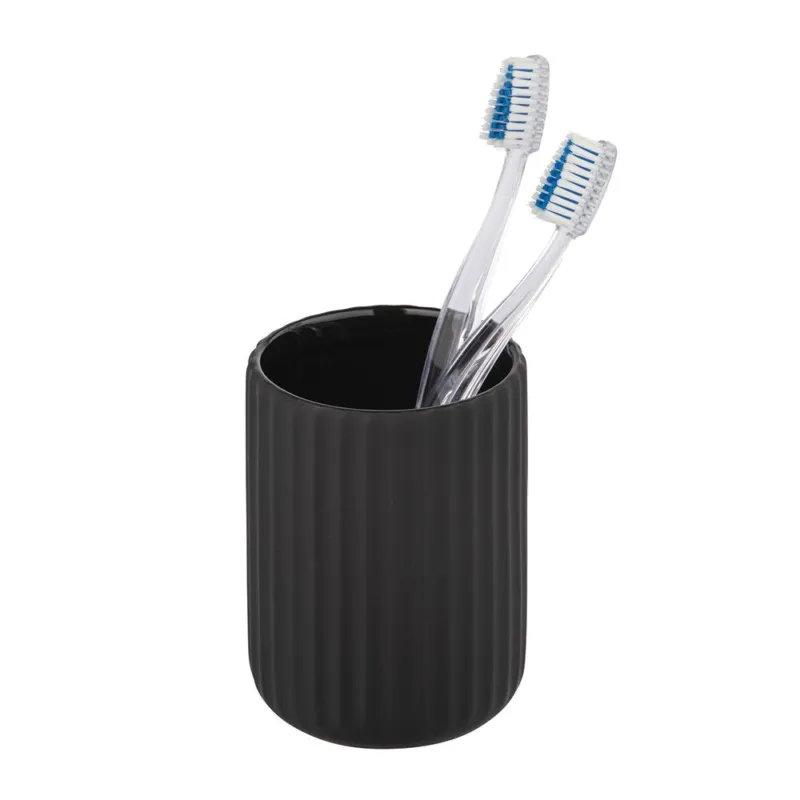 BELLUNO BICCHIERE IN CERAMICA NERO Promo Stagionale