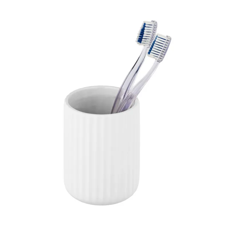 BELLUNO BICCHIERE IN CERAMICA BIANCO Nuova Collezione