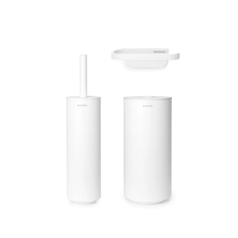 Più Venduto MINDSET SET 3 ACCESSORI TOILETTE MINERAL FRESH WHITE