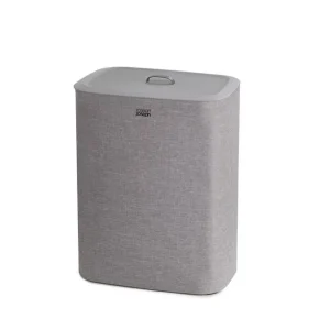 TOTA CESTO PORTABIANCHERIA DA 90 LITRI CON SEPARATORE - GRIGIO Subito Disponibile