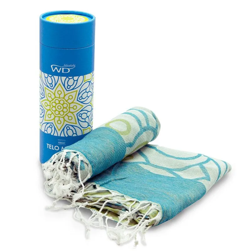 Bestseller MIAMI TELOMARE 100% COTONE MANDALA VERDE E BLU