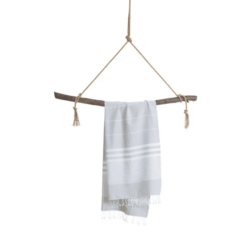 ASCIUGAMANO TELO HAMMAM 180X100 CM SULTAN GREY Acquista Ora