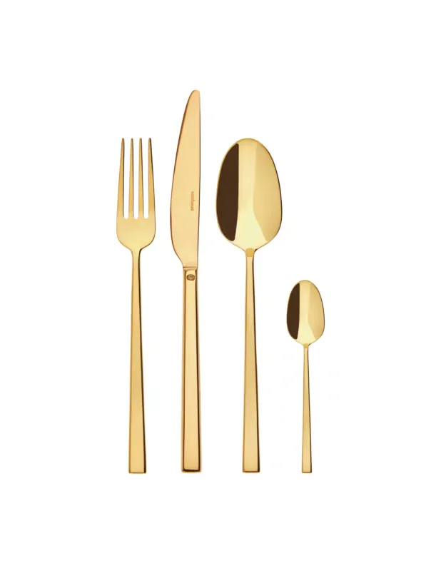 Sambonet Servizio 24 Pz Monoblocco Rock Pvd Gold Bestseller