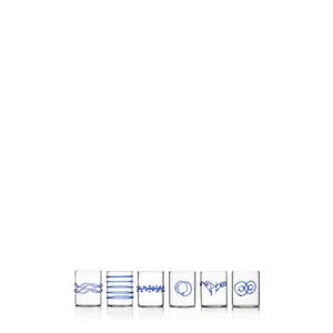 Soddisfatti O Rimborsati Ichendorf Deco Blue Bicchieri Acqua Set 6 Pz