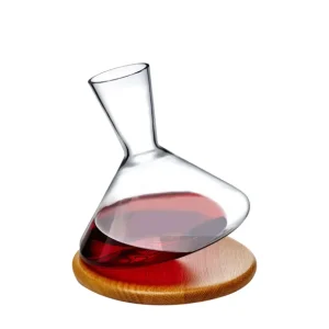 Nude Decanter Balance con base in legno Affare