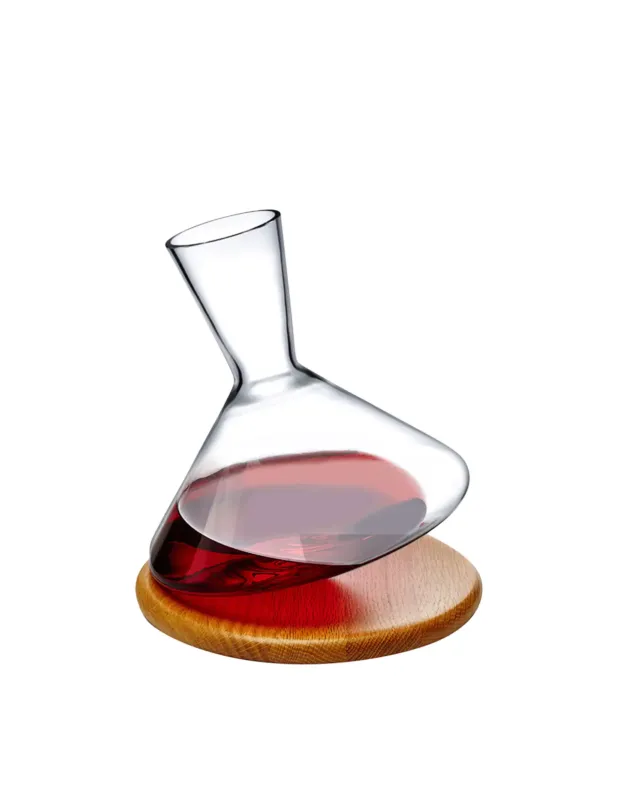 Nude Decanter Balance con base in legno Affare