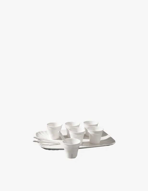 Pagamento Sicuro Seletti 6 Bicchierini da caffè + Vassoio Estetico Quotidiano