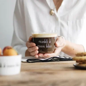 Simple Day Tazze Colazione Ricordati Di Essere Felice Set 2 Pz Prezzo Di Fabbrica