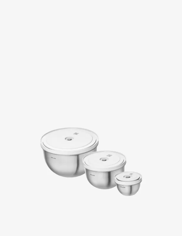 Zwilling Save&Fresh Set 3 Ciotole Acciaio per Sottovuoto Ultima Occasione