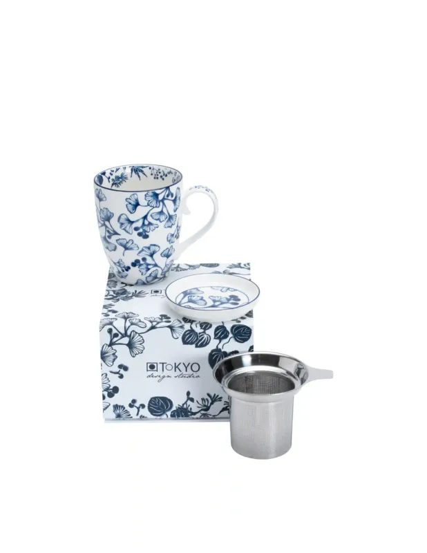 TOKYO design studio Set Mug E Accessorio Per Il The Flora Japonica Solo Oggi