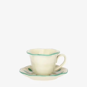 Rose&Tulipani Domitilla Tazza Caffè con piattino Prezzo Scontato
