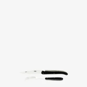 Forge De Laguiole Prestige Set Da Intaglio In Ebano Prezzo Scontato