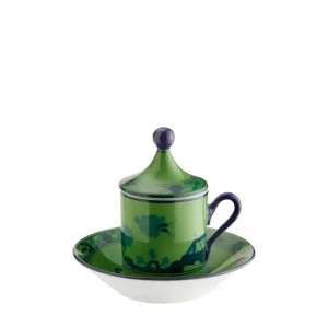 Ginori 1735 Set Caffè Per Due Oriente Italiano Malachite - Verde Ultimissimo Modello
