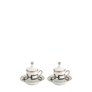 Promozione Ginori 1735 Set Caffè Per Due Catene Nero
