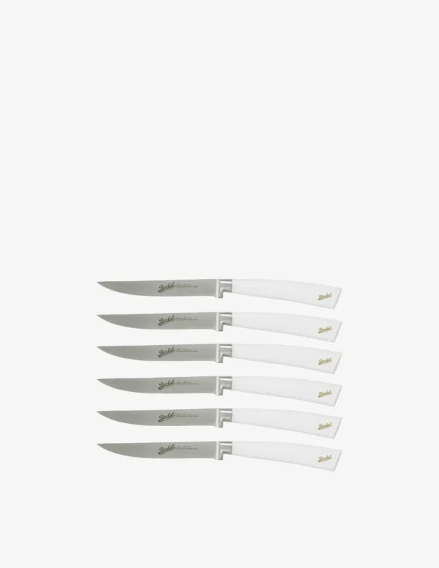 Berkel Elegance Bianco Bistecca Set 6 pezzi Spedito Oggi