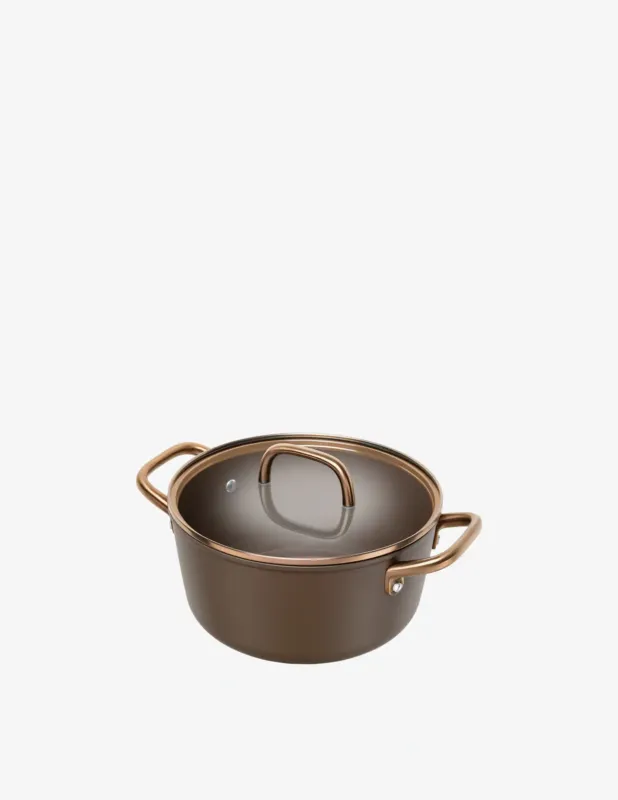 Nuovo Arrivo Zwilling Milano Pentola con Coperchio In Vetro 24 cm