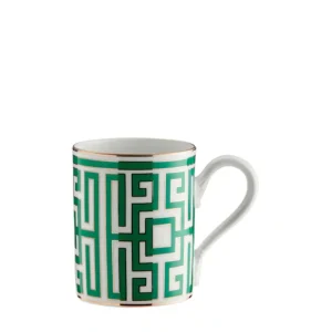 Ginori 1735 Mug Labirinto Smeraldo - Verde Prezzo Conveniente