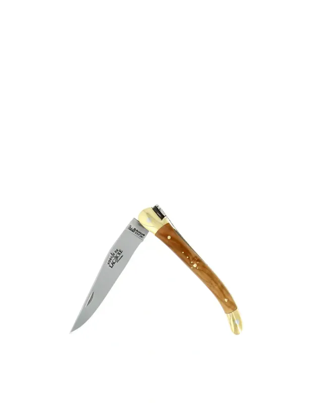 Offerta Forge De Laguiole Coltello tascabile 9 cm con manico in legno di ulivo