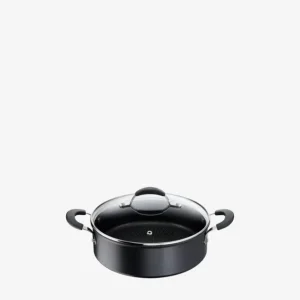Di Tendenza Lagostina Tempra Nero Casseruola Bassa Due Manici E Coperchio 26 Cm
