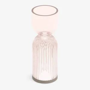 Lyxo Alba V B Lampada Da Tavolo Rosa Fume Offerta Lampo