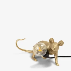 Di Tendenza Seletti Lampada "Mouse Lamp Lop-Gold" Steso Usb - Oro