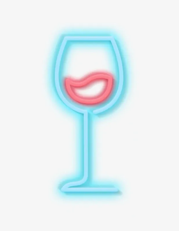 Candyshock Red Wine Neon da Parete Esclusivo
