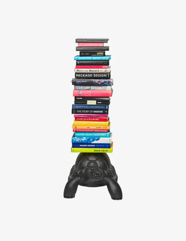 Qeeboo Turtle Carry Bookcase Nero Occasione