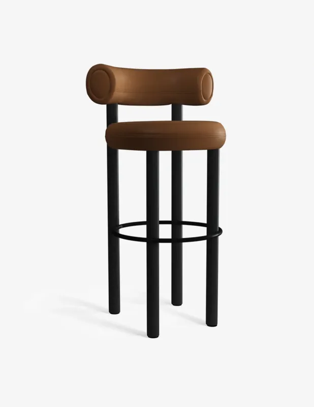 Compra Online Tom Dixon Fat Stool 65 Pelle 0513 Sgabello