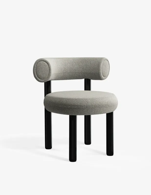 Tom Dixon Fat Dining Chair Bouclé 84 Sedia Prezzo Scontato