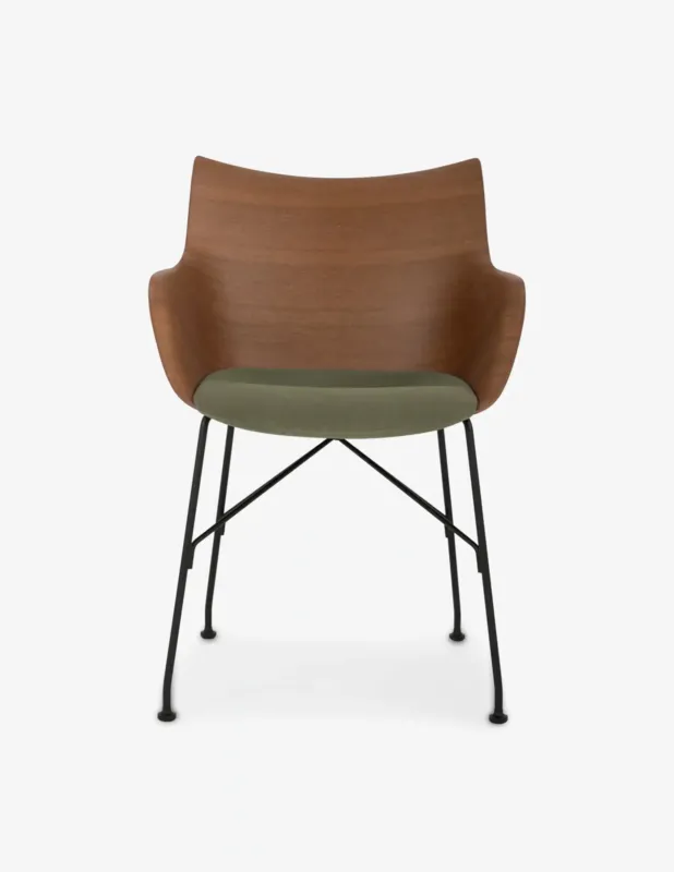 Kartell Q/Wood su ruote, sedia Super Prezzo