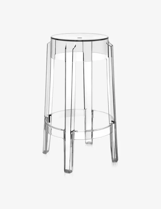 Nuova Collezione Kartell Charles Ghost h.65 sgabello