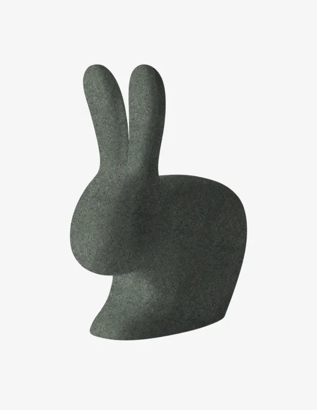 Qeeboo Sedia Rabbit Baby Grigio Offerta Lampo
