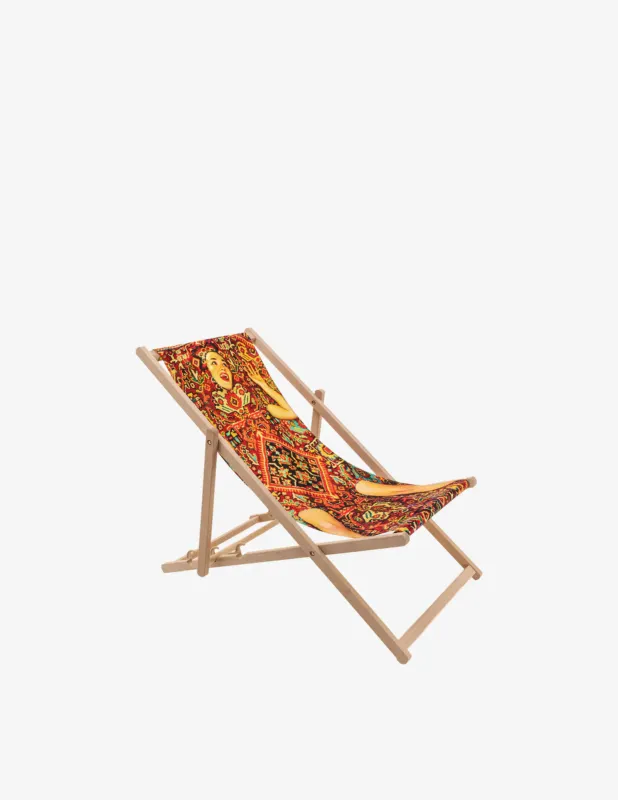 Seletti Deckchair Lady On Carpet Sdraio Consegna Rapida