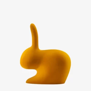 Acquista Ora Qeeboo Sedia Rabbit XS Bookend Velvet Finish Dark Gold