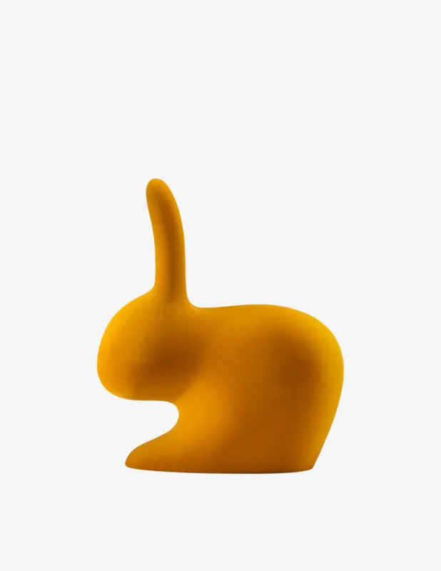 Acquista Ora Qeeboo Sedia Rabbit XS Bookend Velvet Finish Dark Gold
