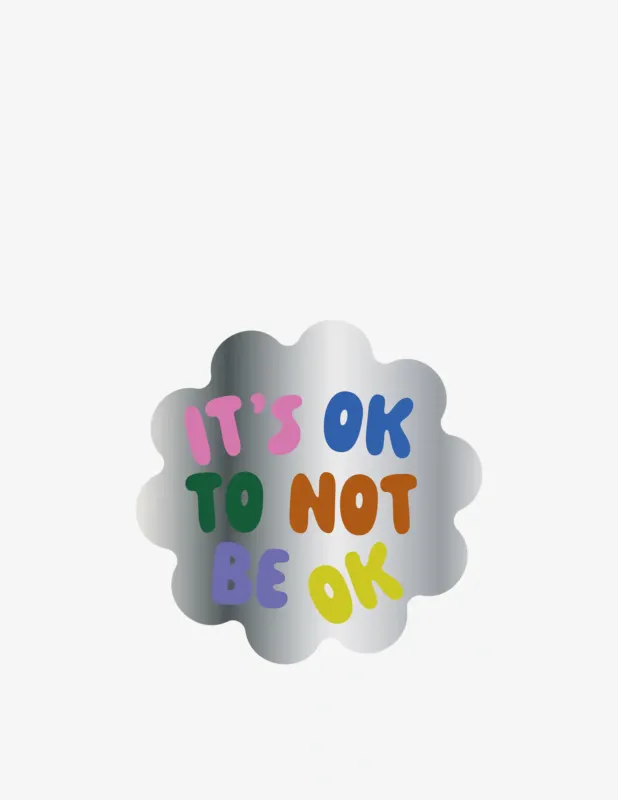 Economico Candyshock Printed Mirror It Ok To Not Be Ok