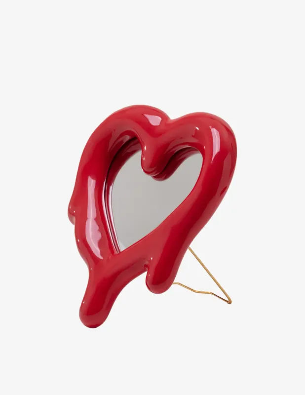 Occasione Imperdibile Seletti Specchio-Cornice "Melted Heart Red"