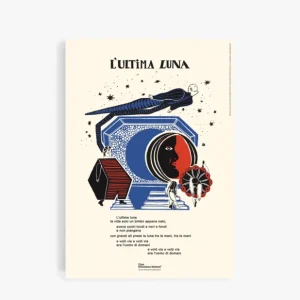 Ciao Discoteca Italiana L‘Ultima Luna Poster Professionale