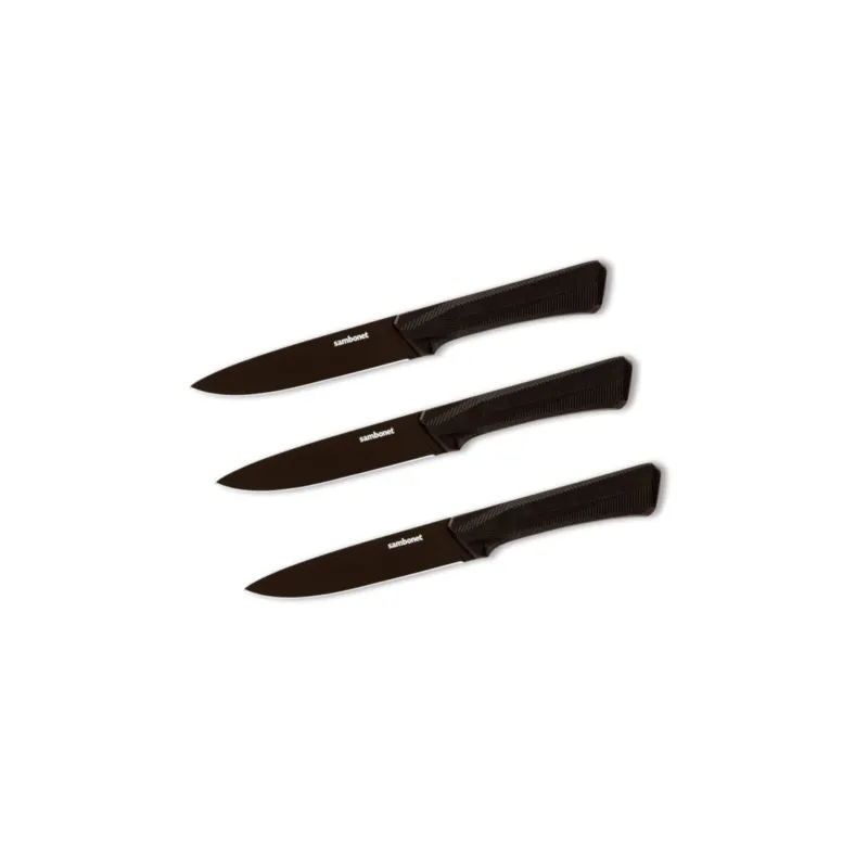 Soddisfatti O Rimborsati Black Edge Set 3 coltelli bistecca