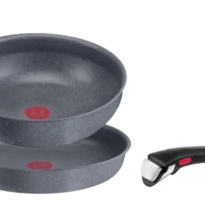 Nuovo Arrivo Set padelle Lagostina 012164600103 INGENIO MINERALIS manico amovibile