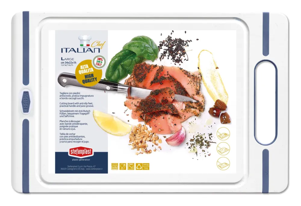 Sconto Tagliere Stefanplast 51413 ITALIAN CHEF Blu