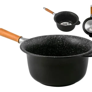 Spedizione Espresso Paiolo Antik Ars 12.26 manico legno amovibile Nero